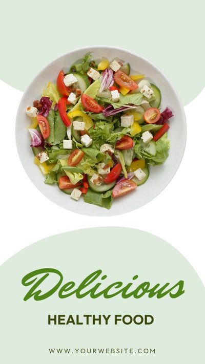 健康食品菜單銷售 Instagram 捲軸